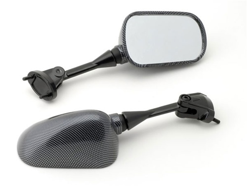 Mirrors for Kawasaki ZX6R 05-08 ZX10R 04-08 Carbon